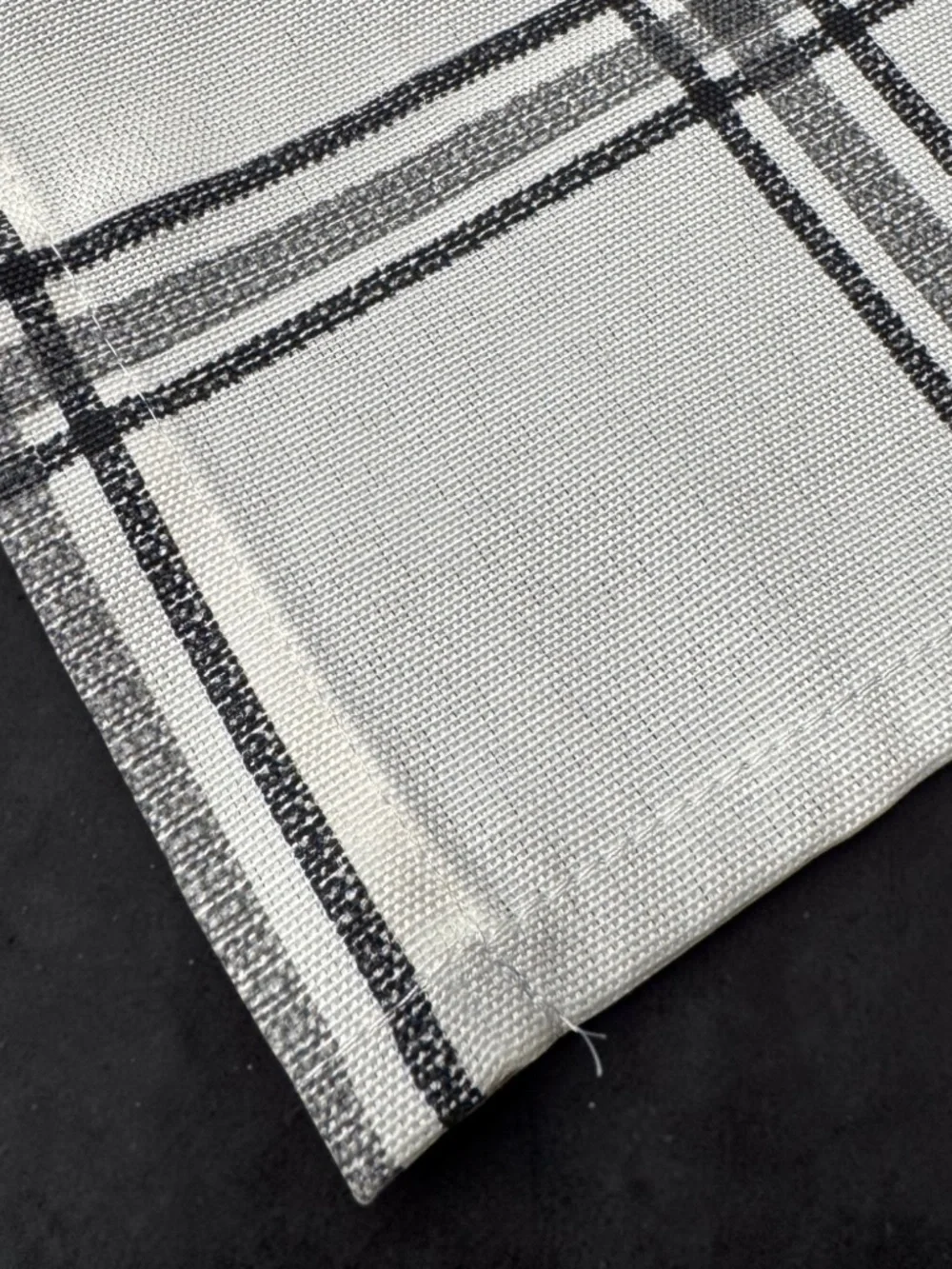 Mainstays Black Plaid Farmhouse Window Valance 56x14 NWOT